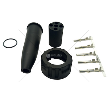 Konektor 5-pólový BAJONET kabel 4x0,75 nebo 5x0,75