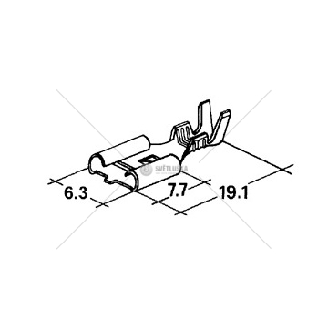 Konektor-dutinka 6,3mm / 1-2,5mm zajištěná 199939668_A