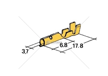 Konektor dutinka kulatý 4mm/ 1-2,5mm 998000366_A