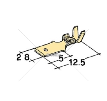 Konektor faston - kolík 2,8mm/0,5-1mm 998000781_A