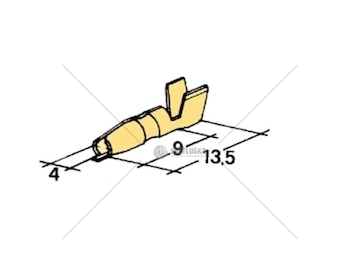 Konektor kolík kulatý 4mm/ 1-2,5mm 998000367_A