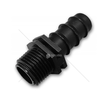 Konektor vnější závit 3/4", hadicová vsuvka pro kapací hadici 16mm BRADAS