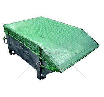 Kontajnerová síť zelená 3,5x7m 3mm, oka 5x5cm