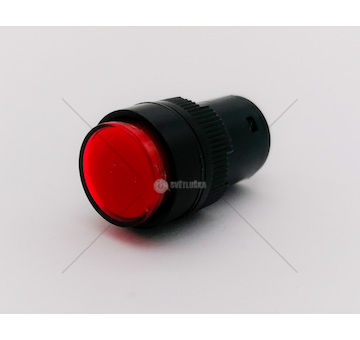 Kontrolka kulatá červená LED 12/24V