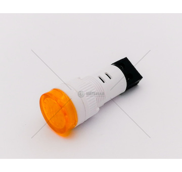 Kontrolka kulatá oranžová LED 12/24V