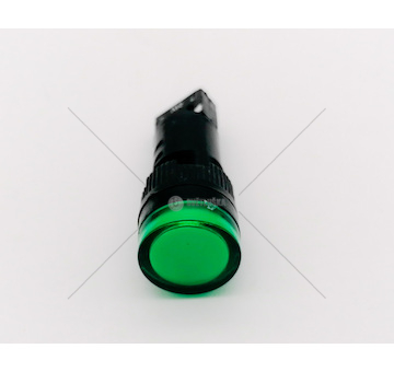 Kontrolka kulatá zelená LED 12/24V