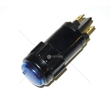 Kontrolka modrá kulatá