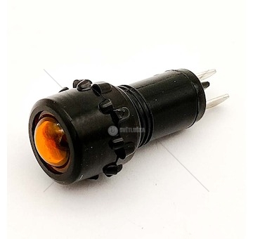 Kontrolka oranžová kulatá LED 12V