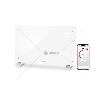 Konvektor skleněný SCF 4240WH s displejem, Wi-Fi a dálkovým ovládáním - SENCOR