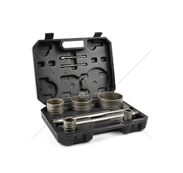 Korunkové vrtáky do betonu SDS-PLUS, SDS-MAX 30-100mm, sada 9ks GEKO