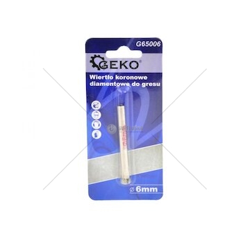 Korunkový vrták diamantový na dlaždice 6mm GEKO