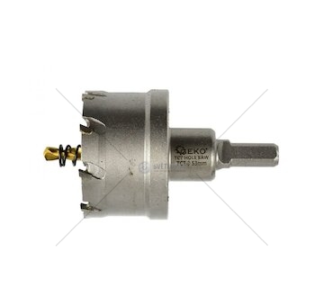 Korunkový vrták do kovu TCT, 53mm GEKO