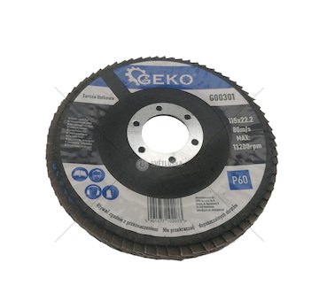 Kotouč brusný lamelový, 115mm, P60 GEKO