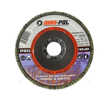 Kotouč brusný lamelový, 125mm, P60 MAR-POL