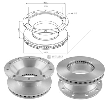 Kotouč brzdový  375x45x168,3 pn schmitz cargobull 0610734_A