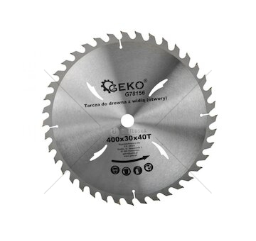 Kotouč pilový (vidiový) na dřevo 400x30x40T GEKO