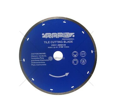 Kotouč řezný diamantový 250x1,6x30 mm RAPID