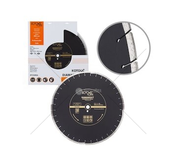 Kotouč řezný diamantový na asfalt, beton, dlaždice 500mm KAXL