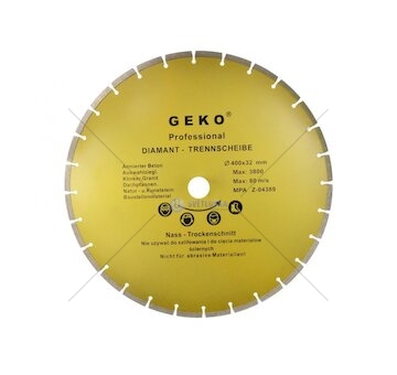 Kotouč řezný diamantový segmentový 400x8x32mm GEKO