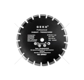 Kotouč řezný diamantový segmentový na asfalt 350x25,4mm GEKO