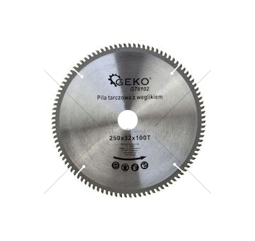 Kotouč řezný na hliník, 250x32 mm 100T, GEKO