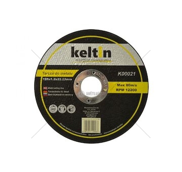 Kotouč řezný na kov 125x1.2x22.2mm KELTIN