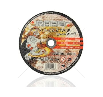 Kotouč řezný na kov, nerez, 230x1,9x22,2mm RAPID