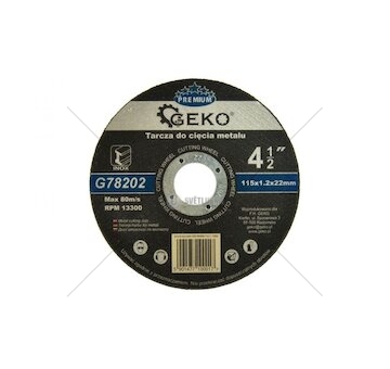 Kotouč řezný na ocel, 115x1,2x22mm GEKO PREMIUM