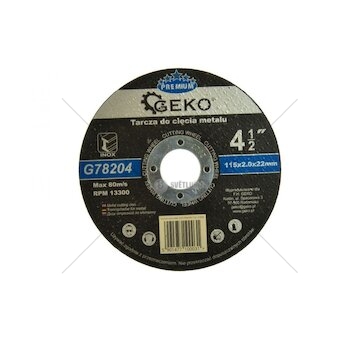 Kotouč řezný na ocel, nerez, 115x2.0x22mm GEKO PREMIUM