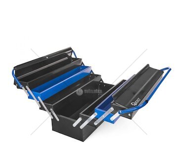 Kovová přepravka na nářadí, 7 přihrádek GEKO