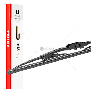 Kovový stěrač U-Type 21” 530 mm s úchytem typu „U” AMiO-04011