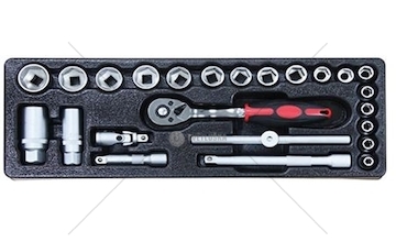 KPL.NASADEK 3/8' 24-ELEM. 6-22MM Z GRZEC  GJ-5002