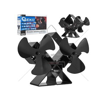 Krbový ventilátor stojanový, dvouhlavý - GEKO
