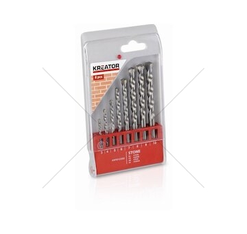 KRT012202 - 8 ks Vrtáků do zdiva 3-10 mm KREATOR