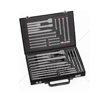 KRT012801 - 17-ti dílná sada SDS Plus vrtáků / sekáčů KREATOR
