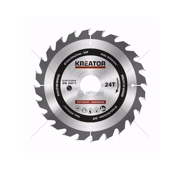 KRT020408 - Pilový kotouč na dřevo 160mm, 24T KREATOR