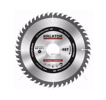 KRT020413 - Pilový kotouč na dřevo 170mm, 48T KREATOR