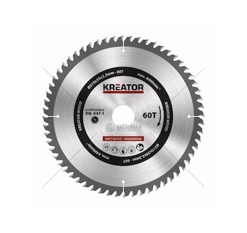 KRT020422 - Pilový kotouč na dřevo 210mm, 60T KREATOR