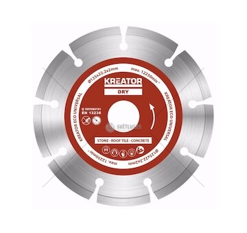 KRT080101  Diamantový kotouč segmentový 125mm UNIVERZAL 3ks sada KREATOR