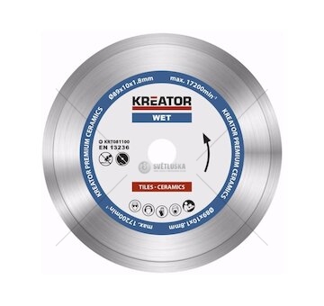 KRT081100  Diamantový kotouč celoobvodový 89mm PREMIUM KREATOR
