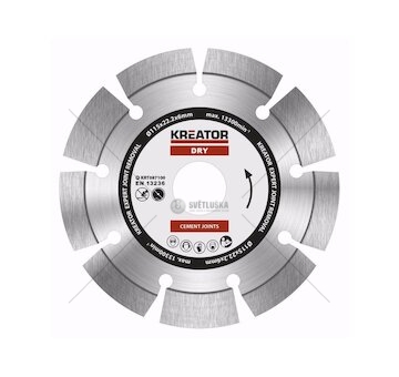 KRT087100 - Diamantový kotouč brusný 115mm EXPERT 6mm SEGMENT KREATOR