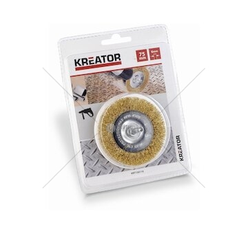 KRT150110 - Brusný měděný kartáč 75mm KREATOR