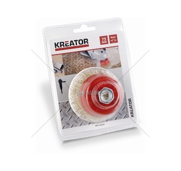 KRT150202 - Brusný měděný kartáč M14 75mm KREATOR