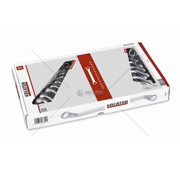 KRT500006 - Sada oboustranných očkových klíčů 6-32mm - 12ks KREATOR
