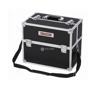 KRT640301B Hliníkový kufr 360x230x300mm černý KREATOR