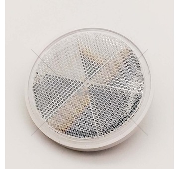 Kruhová odrazka se šroubem FI75 bílá WAS 516/B