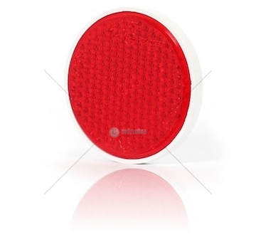 Kruhová odrazka se šroubem FI75 červená WAS 516/CZ