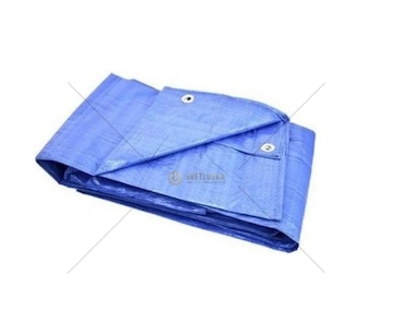 Krycí plachta 5x 8m s oky 58/60gr. modrá