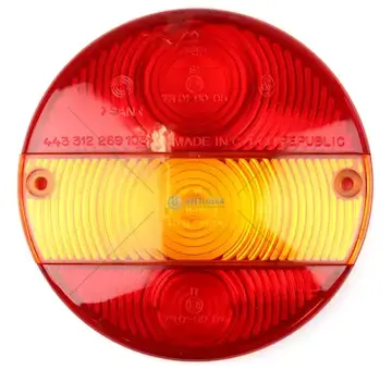 Krycí sklo kulaté trojdílné pro vlek avia | 93-1430