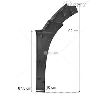 Kryt blatníku levý za kabinou Man TGS TG3 2021- Lamiro 380-49EX